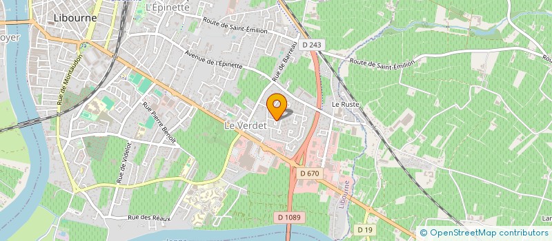 localisation de l'entreprise SCI CLAUDE  LIBOURNE