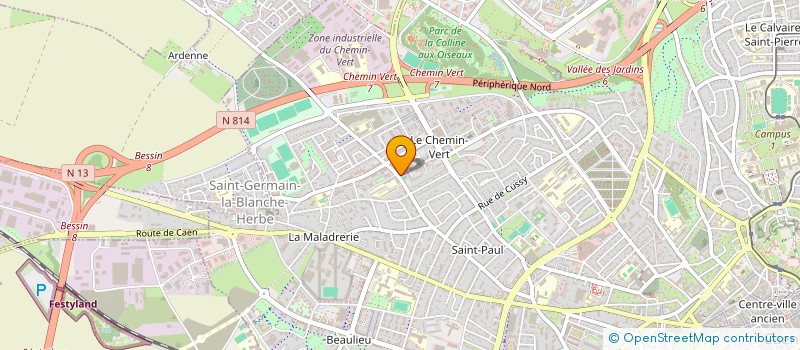 localisation de l'entreprise SCI CLAUDE BERNARD à CAEN