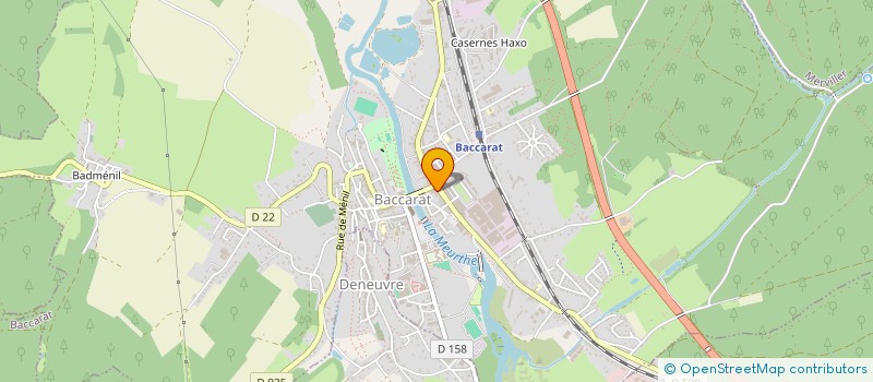 localisation de l'entreprise SCI CLAUDE CLAUDE  BACCARAT