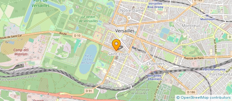 localisation de l'entreprise SCI CLAUDE DECAEN à VERSAILLES