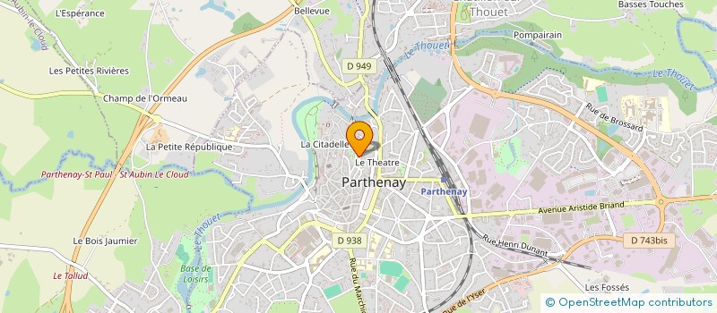 localisation de l'entreprise SCI CLAUDE DECAEN  PARTHENAY