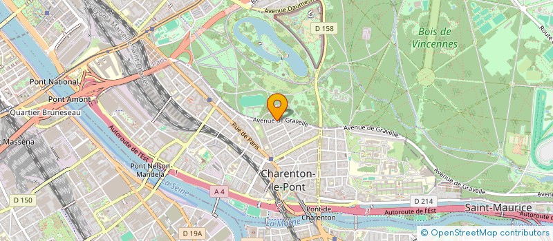 localisation de l'entreprise SCI CLAUDE ET CHRISTINE  CHARENTON-LE-PONT