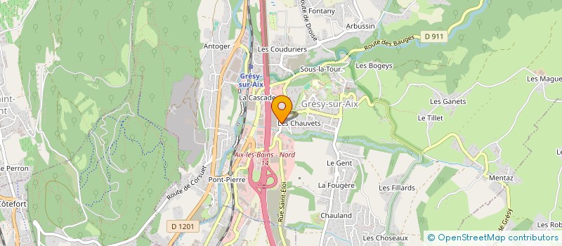 localisation de l'entreprise SCI CLAUDE ET ROBERT REY  GRESY-SUR-AIX