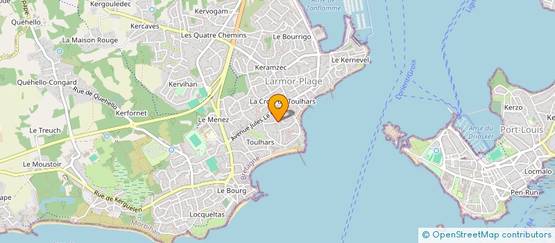 localisation de l'entreprise SCI CLAUDE PASTOR  LARMOR-PLAGE