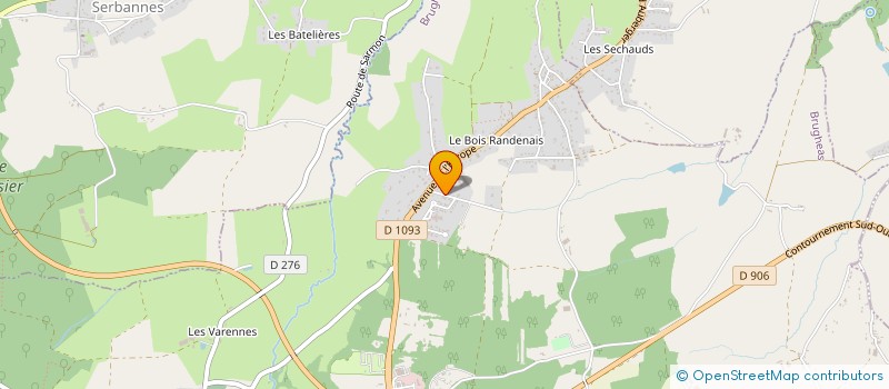 localisation de l'entreprise SCI CLAUDE - POUGEOISE - PERSON  BRUGHEAS