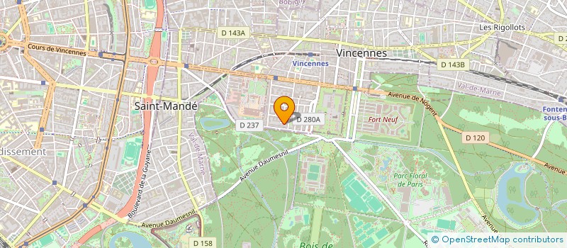 localisation de l'entreprise SCI CLAUDE SOUFFIR à VINCENNES