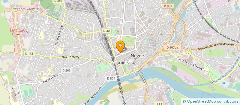 localisation de l'entreprise SCI CLAUDE TILLIER à NEVERS