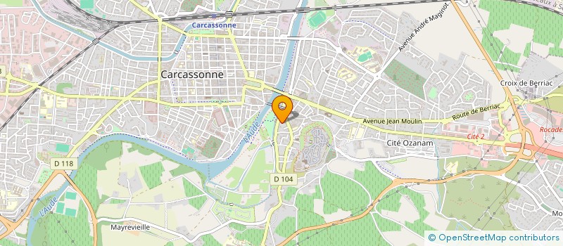 localisation de l'entreprise SCI CLAUDEL à CARCASSONNE