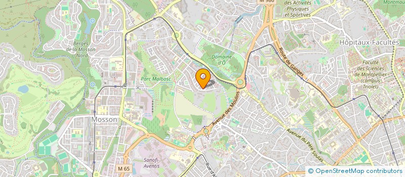 localisation de l'entreprise SCI CLAUDEL à MONTPELLIER