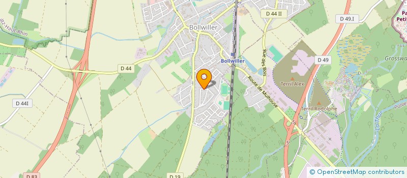 localisation de l'entreprise SCI CLAUDELLE  BOLLWILLER