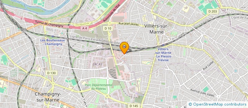 localisation de l'entreprise SCI CLAUDELYNE  VILLIERS-SUR-MARNE