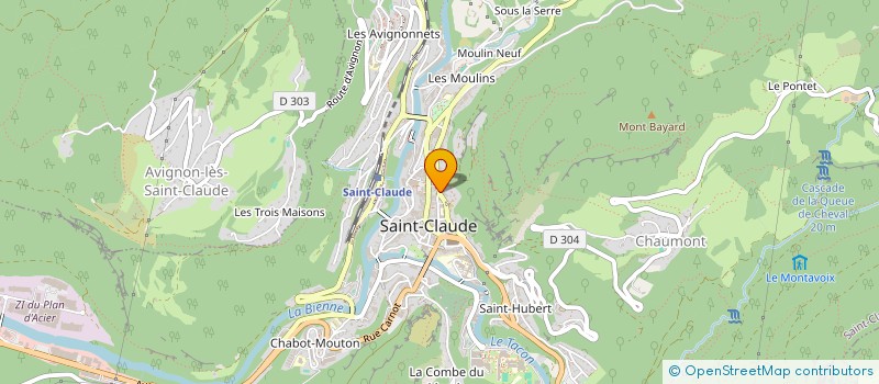 localisation de l'entreprise SCI CLAUDENTAIRE  SAINT-CLAUDE