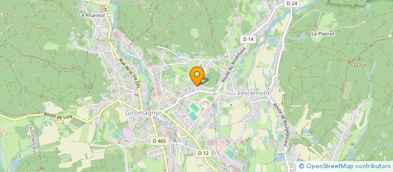 localisation de l'entreprise SCI CLAUDETTE  GIROMAGNY