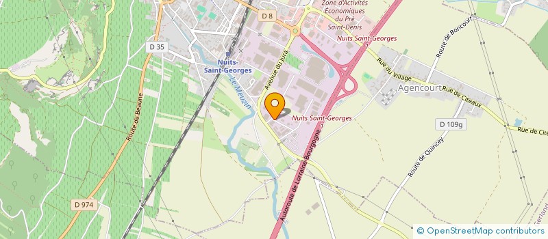 localisation de l'entreprise SCI CLAUDIA  VOSNE-ROMANEE