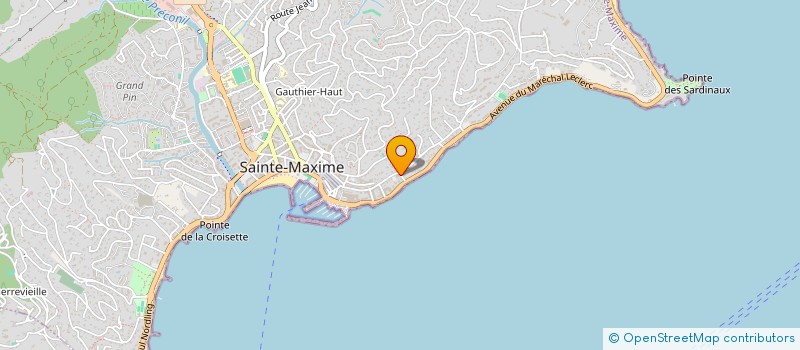 localisation de l'entreprise SCI CLAUDIA  SAINTE-MAXIME