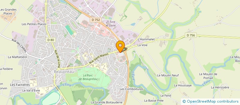 localisation de l'entreprise SCI CLAUDIJO  BEAUPREAU-EN-MAUGES