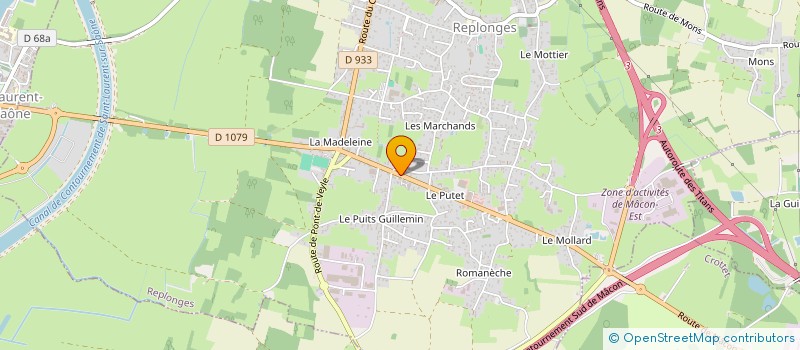 localisation de l'entreprise SCI CLAUDIMMO à REPLONGES