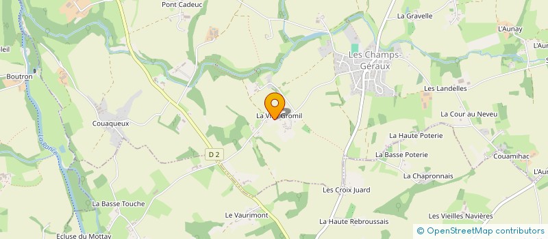 localisation de l'entreprise SCI CLAUDINE  LES CHAMPS-GERAUX