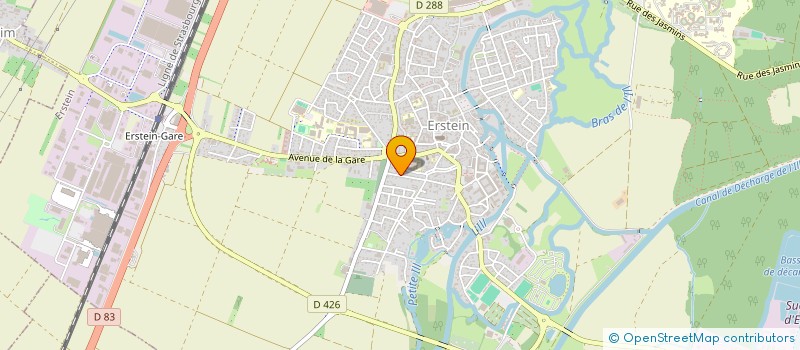 localisation de l'entreprise SCI CLAUDISTARS  ERSTEIN