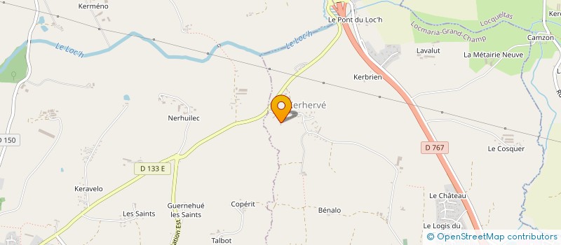 localisation de l'entreprise SCI CLAUDO 11  LOCMARIA-GRANDCHAMP