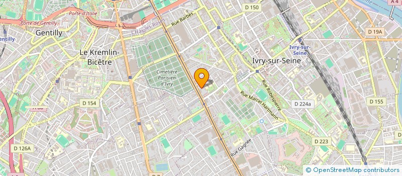 localisation de l'entreprise SCI CLAUDRE à IVRY-SUR-SEINE