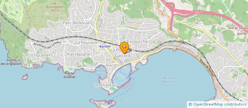 localisation de l'entreprise SCI CLAUDRIC à BANDOL