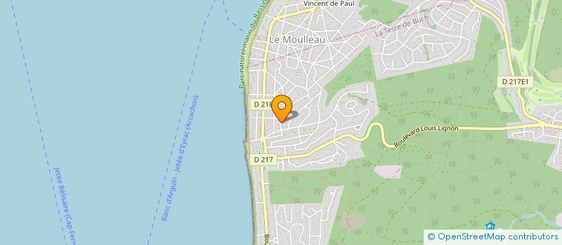 localisation de l'entreprise SCI CLAUDY à LA TESTE DE BUCH