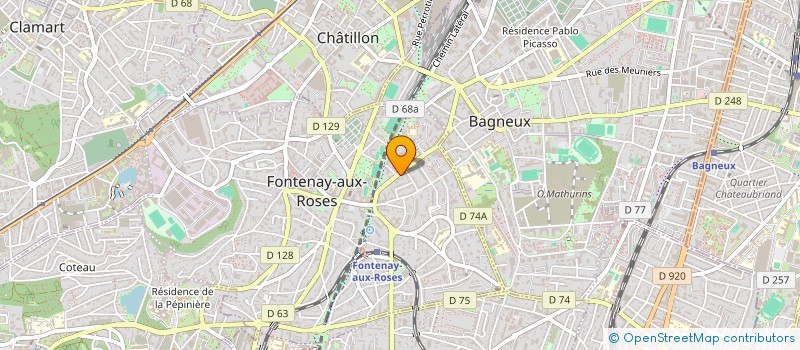 localisation de l'entreprise SCI CLAUDYVES à FONTENAY-AUX-ROSES