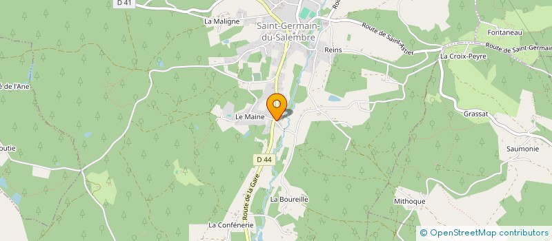 localisation de l'entreprise SCI CLAUGEOLI  SAINT-GERMAIN-DU-SALEMBRE