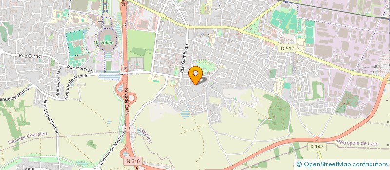 localisation de l'entreprise SCI CLAUJO  MEYZIEU