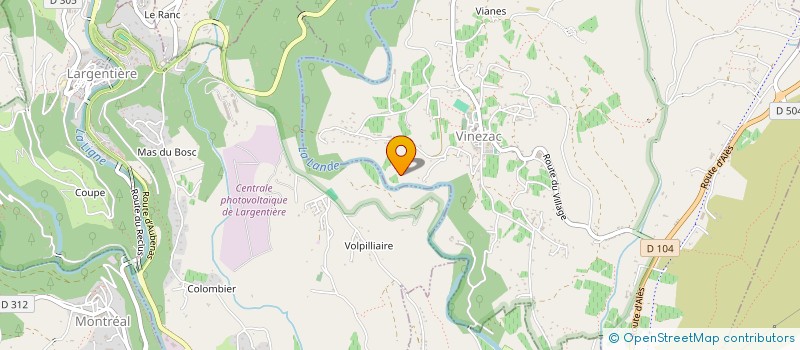 localisation de l'entreprise SCI CLAUPHI  VINEZAC