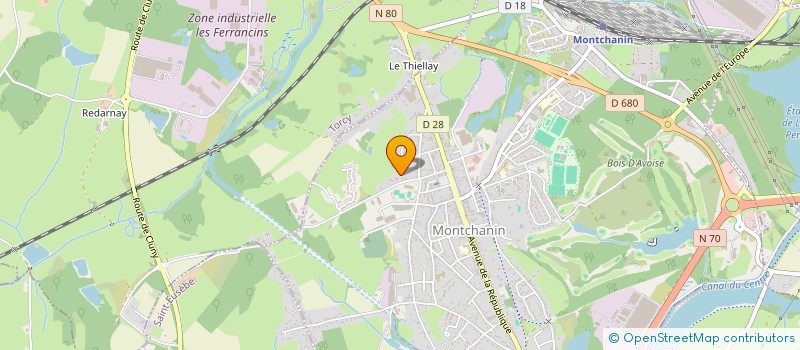 localisation de l'entreprise SCI CLAURAVIS  MONTCHANIN