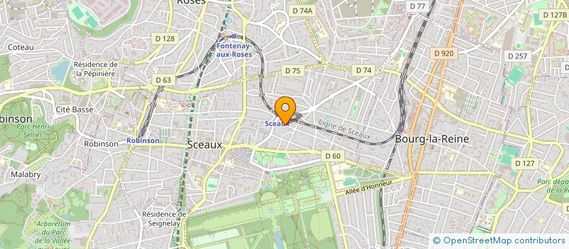 localisation de l'entreprise SCI CLAURENTIN à SCEAUX