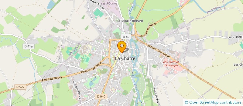 localisation de l'entreprise SCI CLAURIS à LA CHATRE