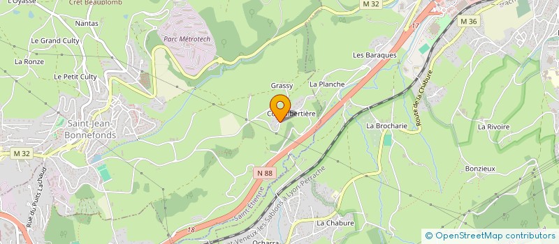 localisation de l'entreprise SCI CLAUROJY  SAINT-JEAN-BONNEFONDS