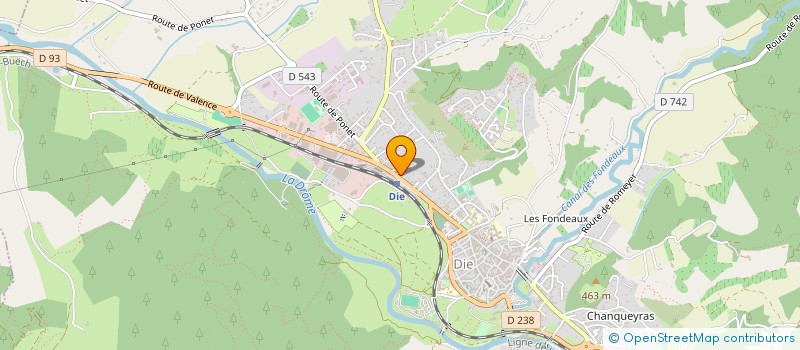 localisation de l'entreprise SCI CLAUS à DIE