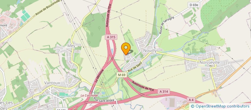 localisation de l'entreprise SCI CLAUS  NOUILLY