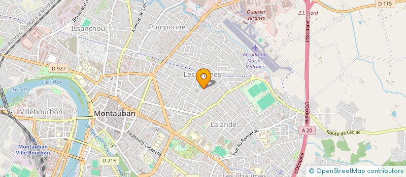 localisation de l'entreprise SCI CLAUSONA  MONTAUBAN