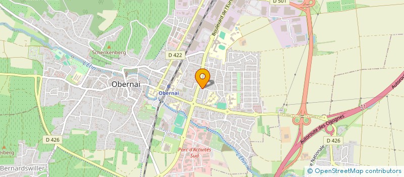 localisation de l'entreprise SCI CLAUSS  OBERNAI