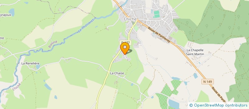 localisation de l'entreprise SCI CLAUTINE  CHICHE