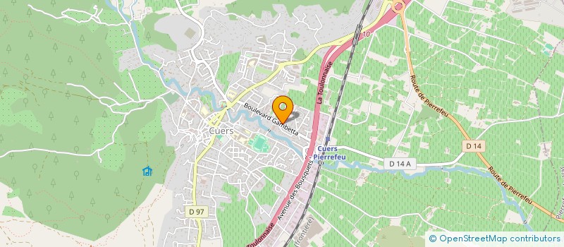 localisation de l'entreprise SCI CLAUVADE GAMBETTA  CUERS