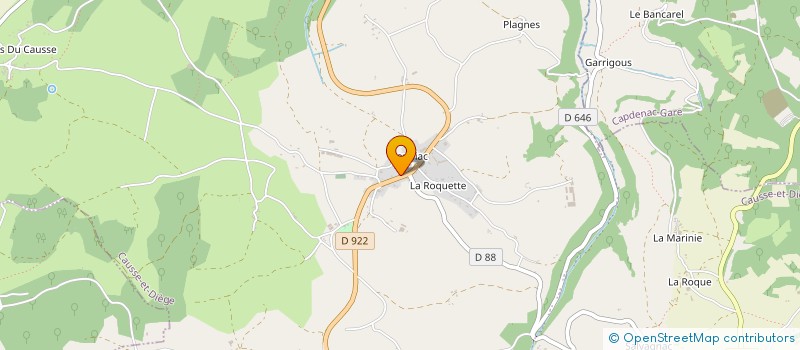 localisation de l'entreprise SCI CLAUX DE SERIGNAC  CAUSSE-ET-DIEGE