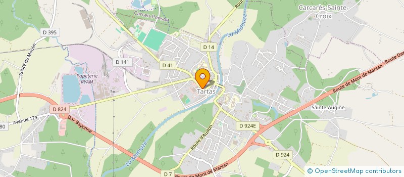 localisation de l'entreprise SCI CLAUZET DUCASSE  TARTAS