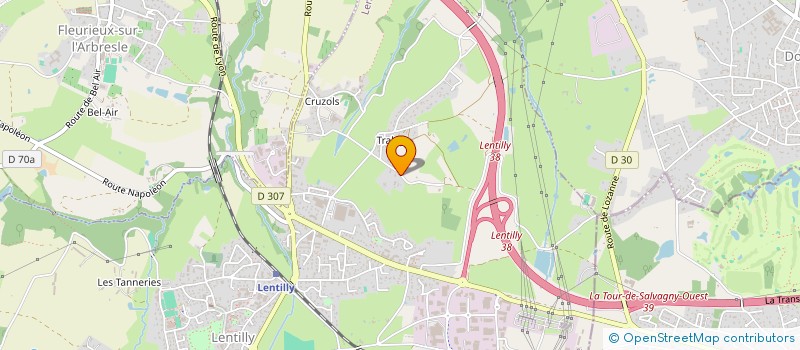 localisation de l'entreprise SCI CLAUZIER INVESTISSEMENTS  LENTILLY