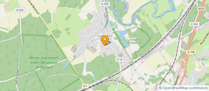 localisation de l'entreprise SCI CLAVAL  GENEUILLE