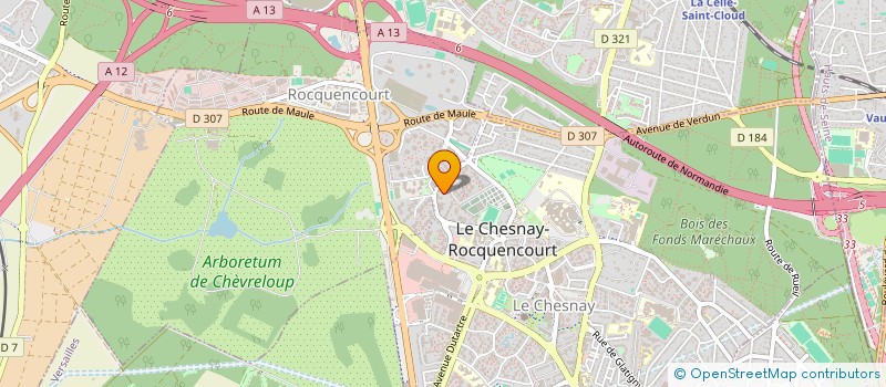 localisation de l'entreprise SCI CLAVEAU CLAUDE à LE CHESNAY-ROCQUENCOURT