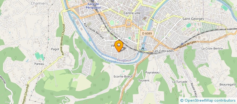 localisation de l'entreprise SCI CLAVEILLE à PERIGUEUX