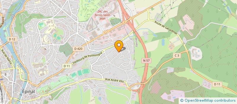 localisation de l'entreprise SCI CLAVEL à EPINAL
