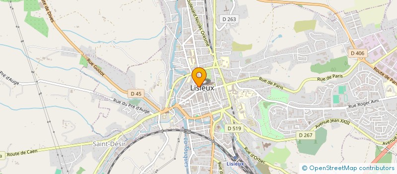 localisation de l'entreprise SCI CLAVELLE à LISIEUX