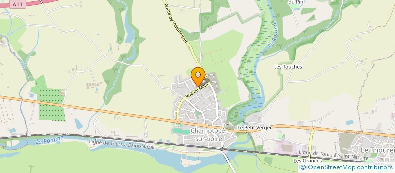 localisation de l'entreprise SCI CLAVIC  INGRANDES-LE-FRESNE-SUR-LOIRE